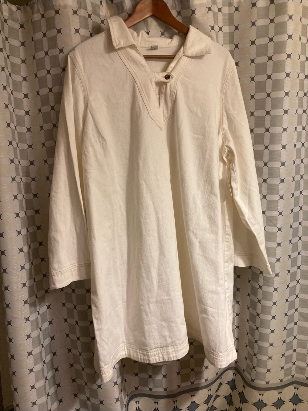 New with Tags Old Navy Cream Women's Long-Sleeve Pullover Dress